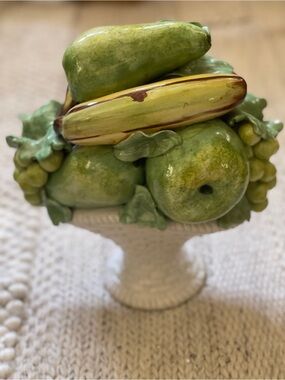 Vintage Porcelain Fruit Basket.